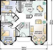 План 1 этажа дома, коттеджа